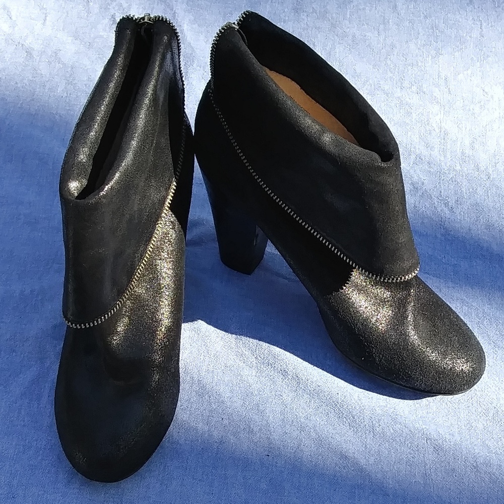 Michael Kors distressed heeled booties